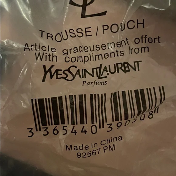 Yves Saint Laurent Dark Blue Tote with Gold Logo - Picture 8 of 17